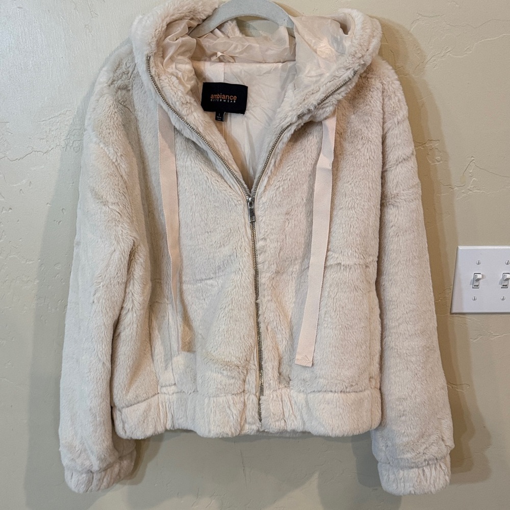 Ambiance Cream Teddy Jacket